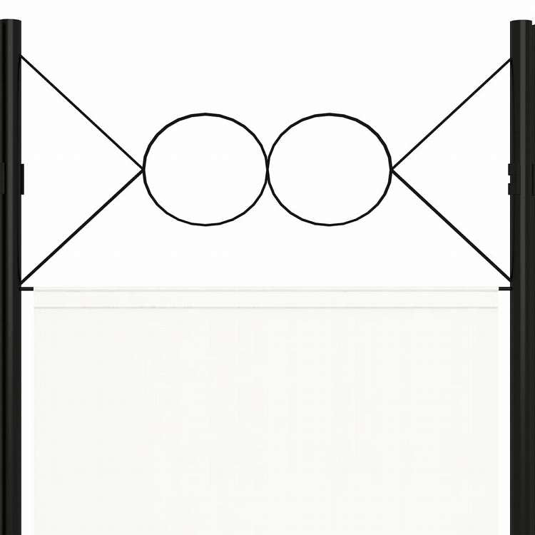 vidaXL 間仕切り 6枚パネル り ホワイト 240x180cm家具 間仕切り(代引不可)