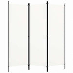 vidaXL 間仕切り 3枚パネル り ホワイト 150x180cm家具 間仕切り(代引不可)