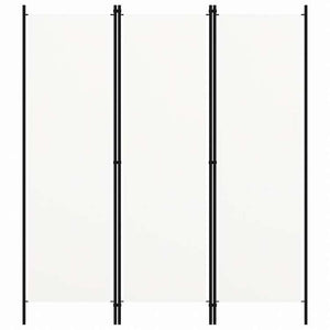 vidaXL 間仕切り 3枚パネル り ホワイト 150x180cm家具 間仕切り(代引不可)