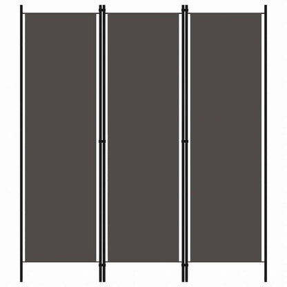 vidaXL 間仕切り 3枚パネル アントラシート 150x180cm家具 間仕切り(代引不可)