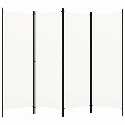 vidaXL 間仕切り 4枚パネル り ホワイト 200x180cm家具 間仕切り(代引不可)