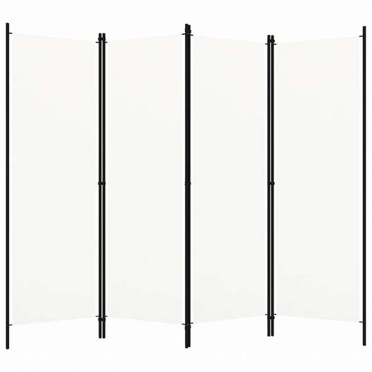 vidaXL 間仕切り 4枚パネル り ホワイト 200x180cm家具 間仕切り(代引不可)