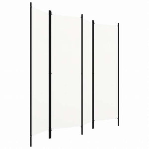 vidaXL 間仕切り 4枚パネル り ホワイト 200x180cm家具 間仕切り(代引不可)