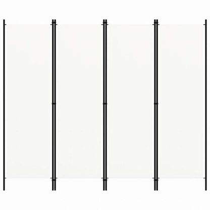 vidaXL 間仕切り 4枚パネル り ホワイト 200x180cm家具 間仕切り(代引不可)