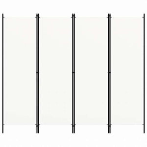 vidaXL 間仕切り 4枚パネル り ホワイト 200x180cm家具 間仕切り(代引不可)