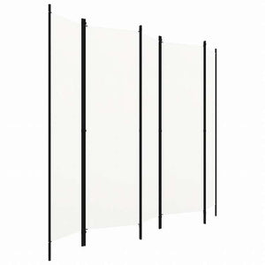 vidaXL 間仕切り 5枚パネル り ホワイト 250x180cm家具 間仕切り(代引不可)