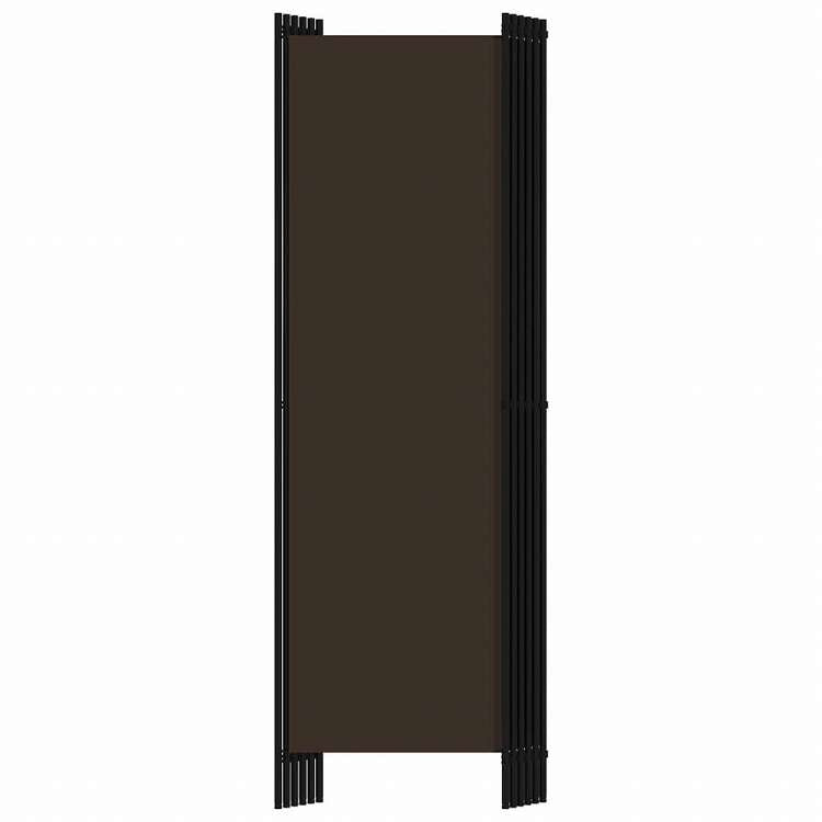 vidaXL 間仕切り 6枚パネル ブラウン 300x180cm家具 間仕切り(代引不可)