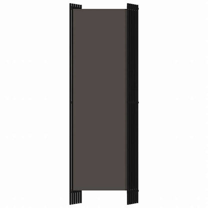vidaXL 間仕切り 6枚パネル アントラシート 300x180cm家具 間仕切り(代引不可)