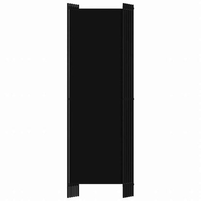 vidaXL 間仕切り 6枚パネル ブラック 300x180cm家具 間仕切り(代引不可)