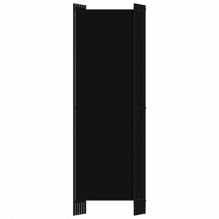 vidaXL 間仕切り 6枚パネル ブラック 300x180cm家具 間仕切り(代引不可)