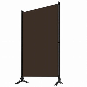 vidaXL 間仕切り 3枚パネル ブラウン 260x180cm家具 間仕切り(代引不可)