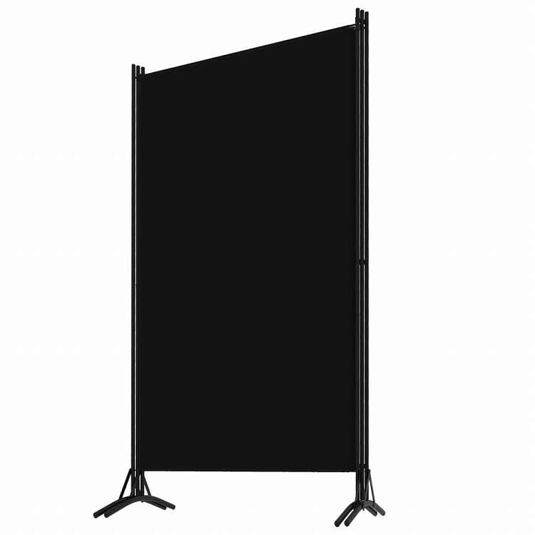 vidaXL 間仕切り 3枚パネル ブラック 260x180cm家具 間仕切り(代引不可)