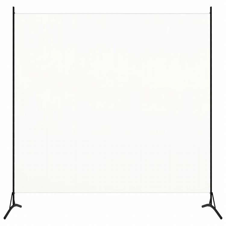 vidaXL 間仕切り ホワイト 175x180cm 布製家具 間仕切り(代引不可)