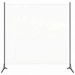 vidaXL 間仕切り ホワイト 175x180cm 布製家具 間仕切り(代引不可)