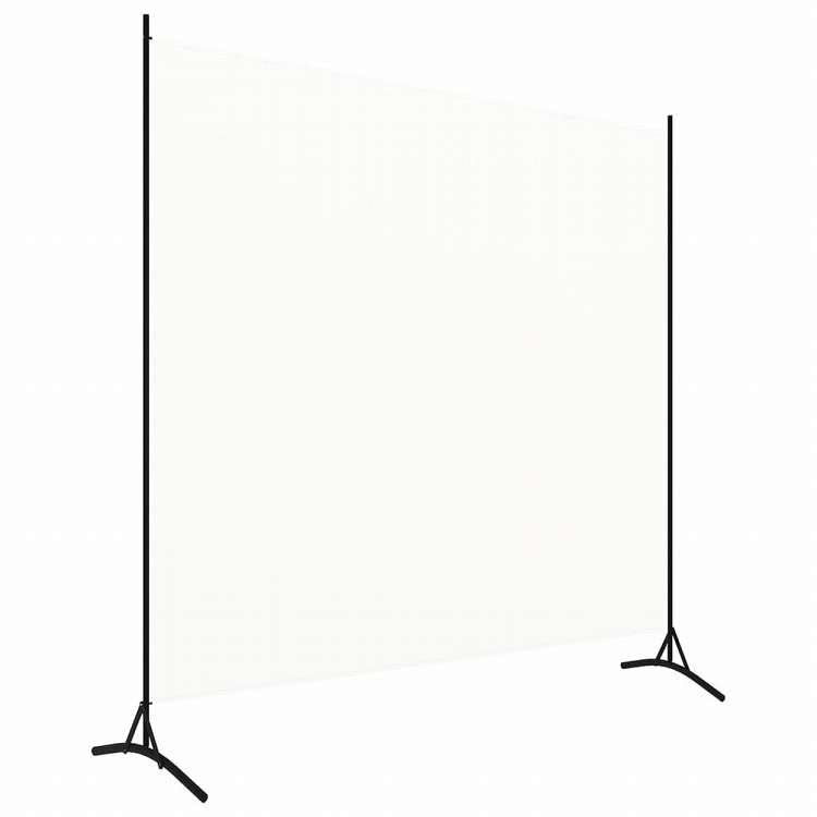 vidaXL 間仕切り ホワイト 175x180cm 布製家具 間仕切り(代引不可)