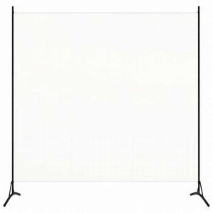 vidaXL 間仕切り ホワイト 175x180cm 布製家具 間仕切り(代引不可)