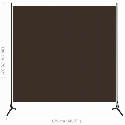 vidaXL 間仕切り ブラウン 175x180cm 布製家具 間仕切り(代引不可)
