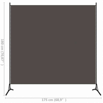 vidaXL 間仕切りアントラシート 175x180cm 布製家具 間仕切り(代引不可)