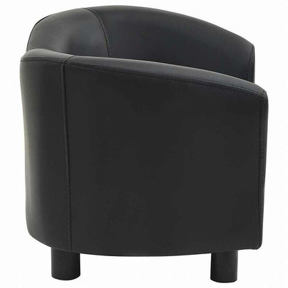 vidaXL 犬用ソファ ブラック 67x41x39cm 合成皮革製動物&ペット用品 ペット用品 犬用品 犬用ベッド(代引不可)