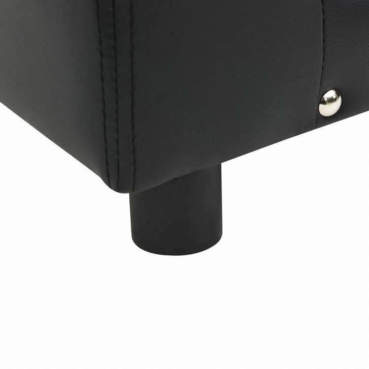 vidaXL 犬用ソファ ブラック 81x43x31cm プラッシュ&合成皮革製動物&ペット用品 ペット用品 犬用品 犬用ベッド(代引不可)