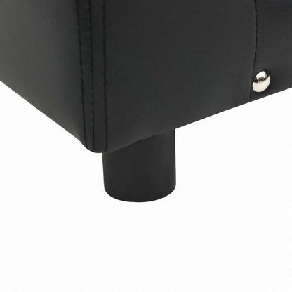 vidaXL 犬用ソファ ブラック 81x43x31cm プラッシュ&合成皮革製動物&ペット用品 ペット用品 犬用品 犬用ベッド(代引不可)