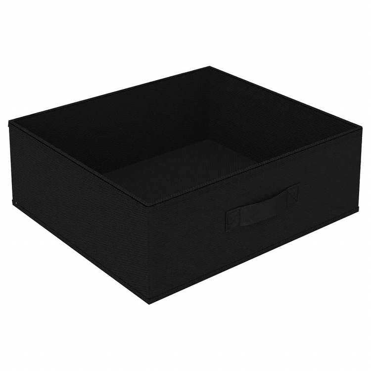 vidaXL 収納ラック 布製バスケット4点付き スチール製 ブラック家具 キャビネット&収納 収納キャビネット・ロッカー(代引不可)
