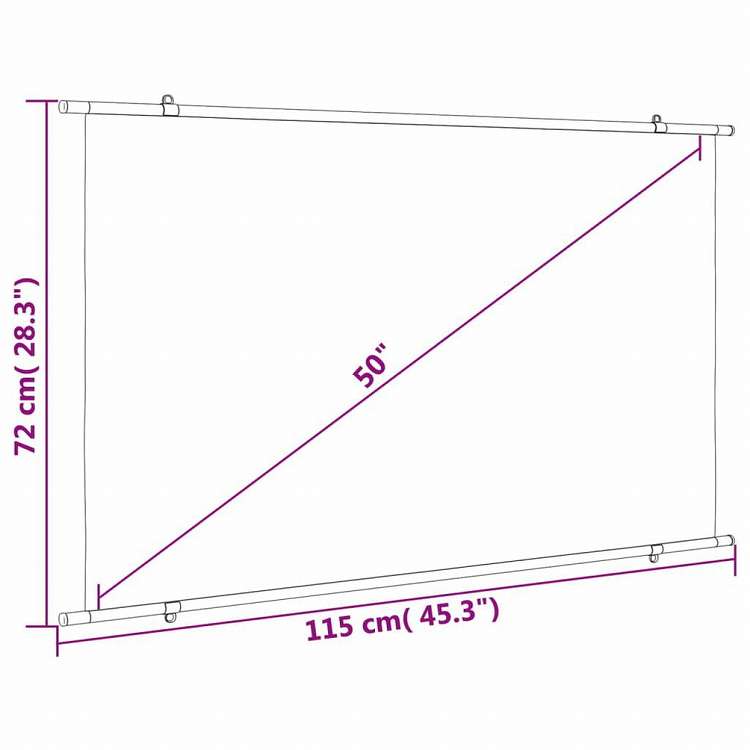 vidaXL プロジェクタースクリーン 50インチ 16:9電子機器 ビデオ ビデオアクセサリ プロジェクター用アクセサリー プロジェクションスクリーン(代引不可)