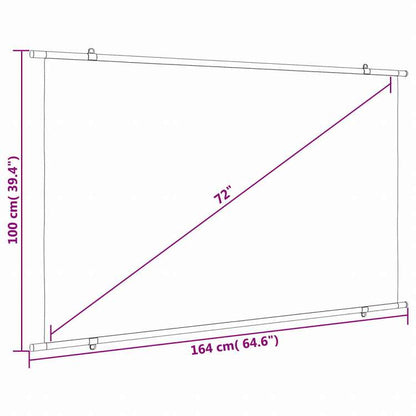 vidaXL プロジェクタースクリーン 72インチ 16:9電子機器 ビデオ ビデオアクセサリ プロジェクター用アクセサリー プロジェクションスクリーン(代引不可)