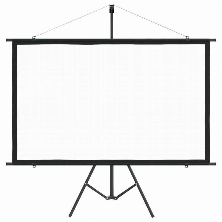 vidaXL プロジェクタースクリーン 三脚付き 72インチ 16:9電子機器 ビデオ ビデオアクセサリ プロジェクター用アクセサリー プロジェクションスクリーン(代引不可)