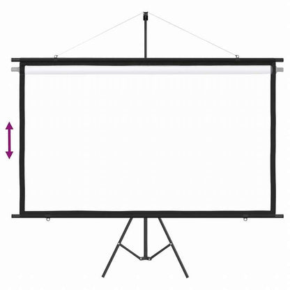 vidaXL プロジェクタースクリーン 三脚付き 90インチ 16:9電子機器 ビデオ ビデオアクセサリ プロジェクター用アクセサリー プロジェクションスクリーン(代引不可)