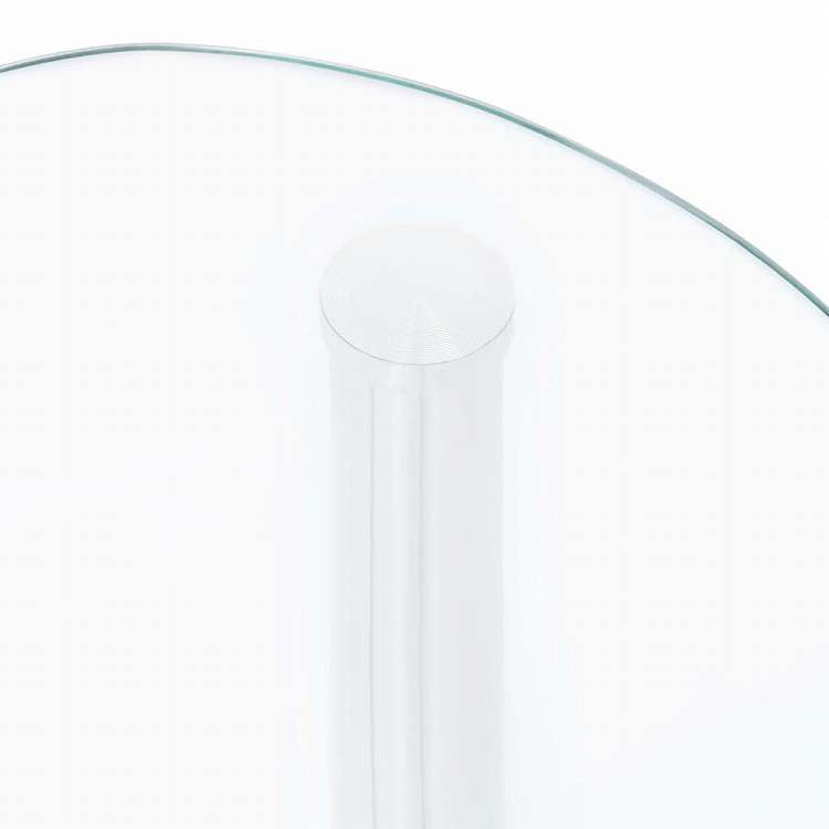 vidaXL 2段 サイドテーブル 透明 38x38x50cm 強化ガラス製家具 テーブル アクセントテーブル エンドテーブル(代引不可)