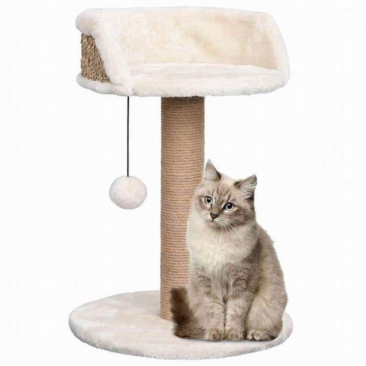vidaXL キャットタワー 爪とぎポール付き 49cm シーグラス製動物&ペット用品 ペット用品 猫用品 猫用家具(代引不可)