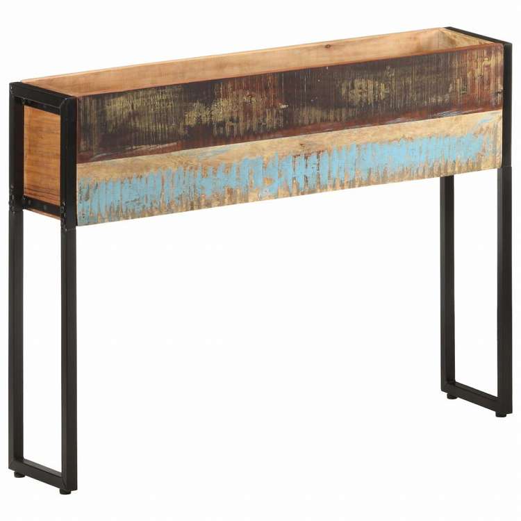 vidaXL プランター 90x20x68cm 無垢の再生木材ホーム&ガーデン 芝&ガーデン ガーデニング 鉢植え・プランター(代引不可)