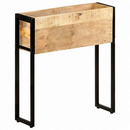 vidaXL プランター 60x20x68cm マンゴー無垢材 (粗目)ホーム&ガーデン 芝&ガーデン ガーデニング 鉢植え・プランター(代引不可)