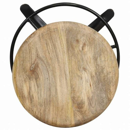 vidaXL バースツール 2点 マンゴー無垢材 76cm家具 チェア テーブル・バースツール(代引不可)