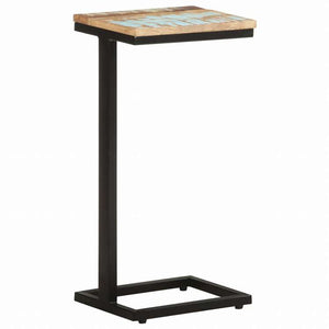 vidaXL サイドテーブル 2点セット 31.5x24.5x64.5 無垢の再生木材家具 テーブル アクセントテーブル エンドテーブル(代引不可)