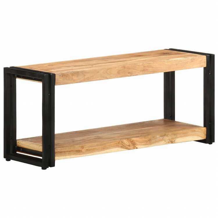 vidaXL TVキャビネット 90x30x40cm アカシア無垢材家具 AVラック・テレビ台(代引不可)