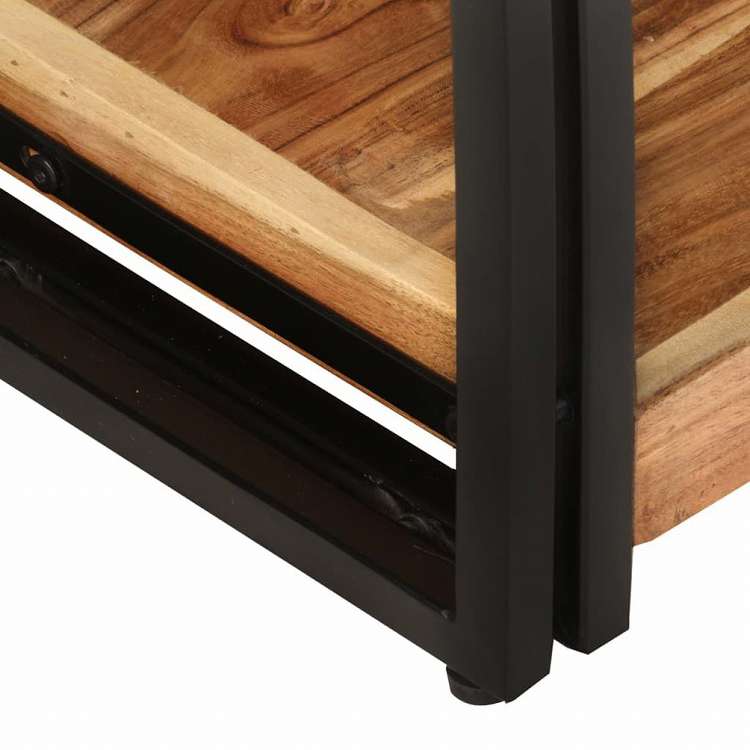 vidaXL TVキャビネット 90x30x40cm アカシア無垢材家具 AVラック・テレビ台(代引不可)