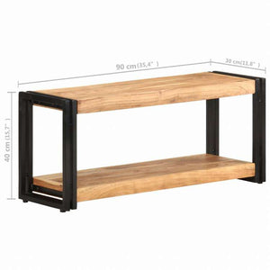 vidaXL TVキャビネット 90x30x40cm アカシア無垢材家具 AVラック・テレビ台(代引不可)