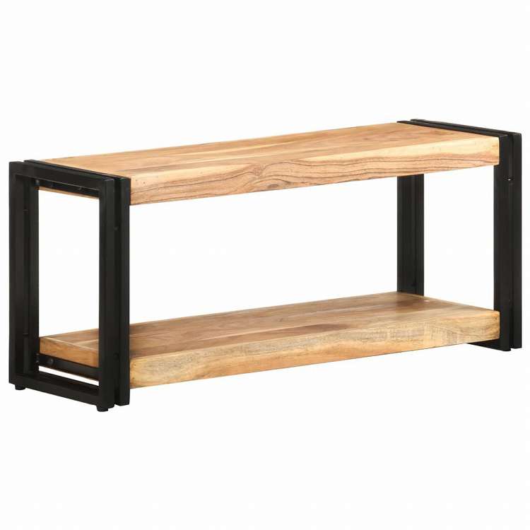 vidaXL TVキャビネット 90x30x40cm アカシア無垢材家具 AVラック・テレビ台(代引不可)