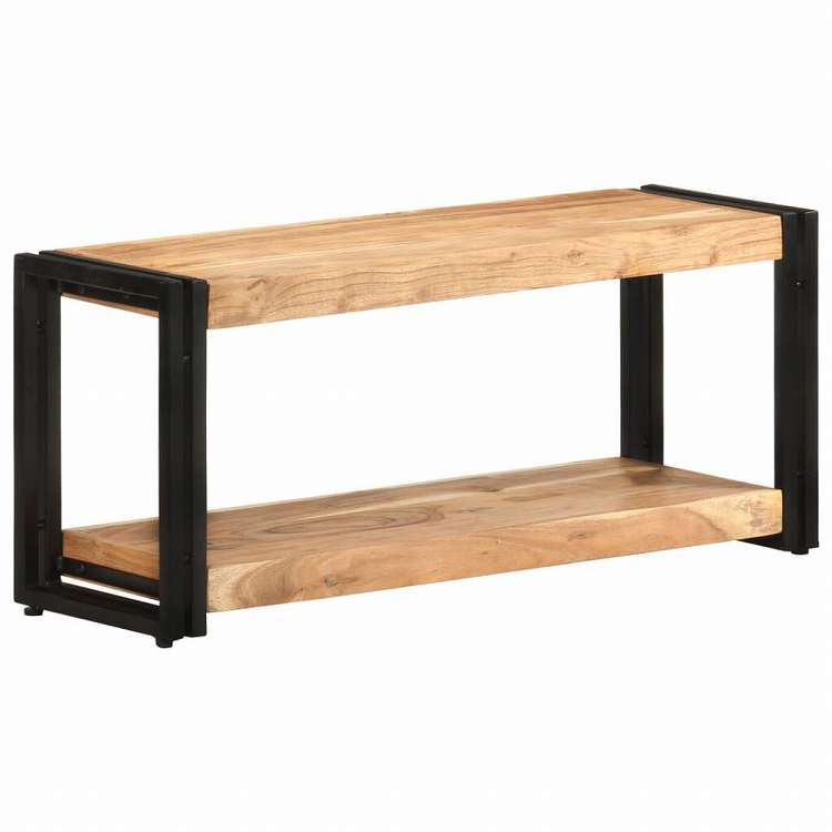 vidaXL TVキャビネット 90x30x40cm アカシア無垢材家具 AVラック・テレビ台(代引不可)