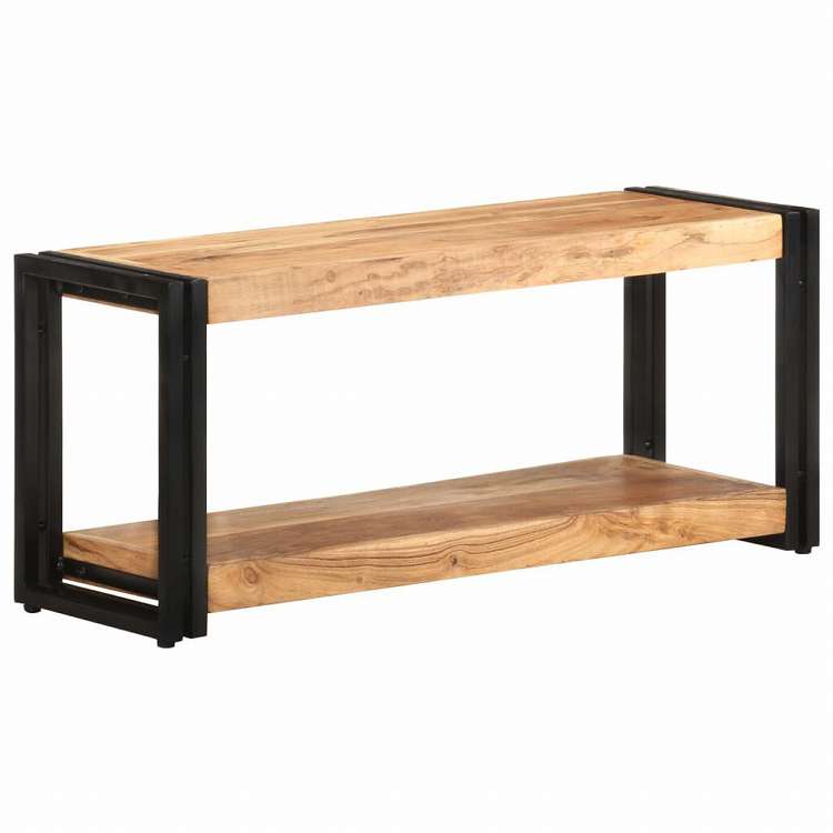 vidaXL TVキャビネット 90x30x40cm アカシア無垢材家具 AVラック・テレビ台(代引不可)