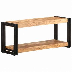 vidaXL TVキャビネット 90x30x40cm アカシア無垢材家具 AVラック・テレビ台(代引不可)