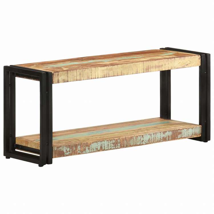 vidaXL TVキャビネット 90x30x40cm 無垢の再生木材家具 AVラック・テレビ台(代引不可)