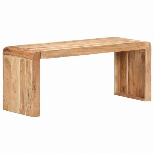vidaXL ベンチ 110x38x46cm アカシア無垢材家具 ベンチ キッチン・ダイニング ベンチ(代引不可)