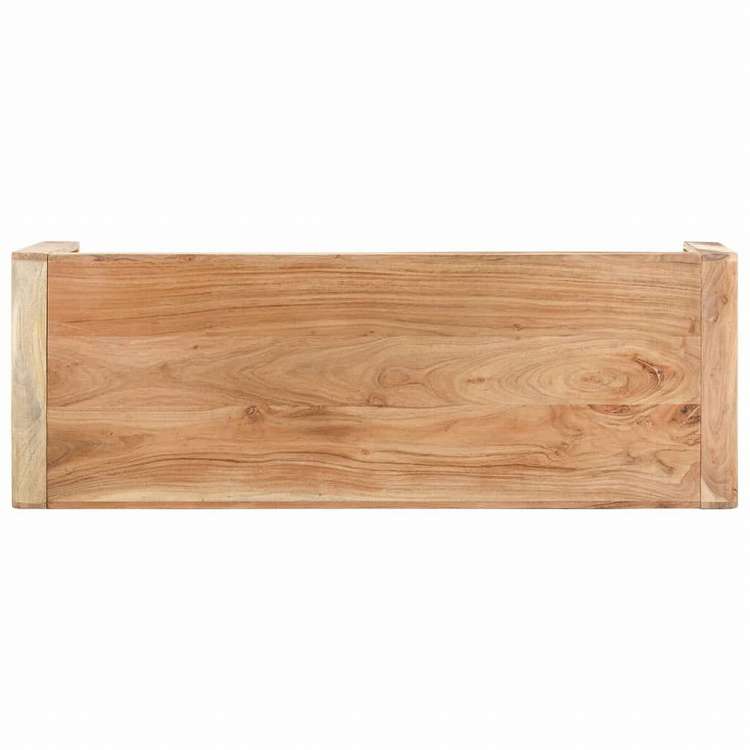 vidaXL ベンチ 110x38x46cm アカシア無垢材家具 ベンチ キッチン・ダイニング ベンチ(代引不可)