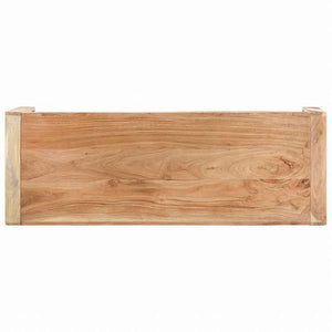 vidaXL ベンチ 110x38x46cm アカシア無垢材家具 ベンチ キッチン・ダイニング ベンチ(代引不可)
