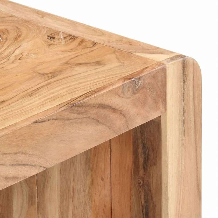 vidaXL ベンチ 110x38x46cm アカシア無垢材家具 ベンチ キッチン・ダイニング ベンチ(代引不可)