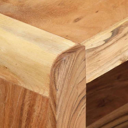 vidaXL TVキャビネット 2点 アカシア無垢材家具 AVラック・テレビ台(代引不可)