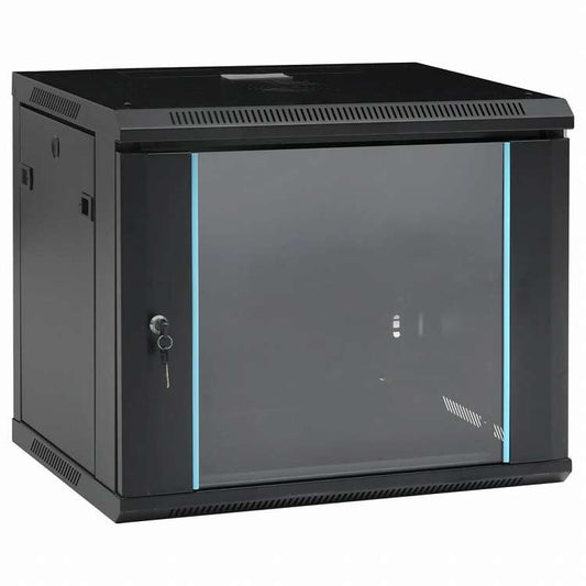 vidaXL 9U壁かけネットワークキャビネット 19インチ IP20 600x450x510 mm電子機器 電化機器用アクセサリ パソコンコンポーネント ストレージデバイス ネットワーク収納システム(代引不可)